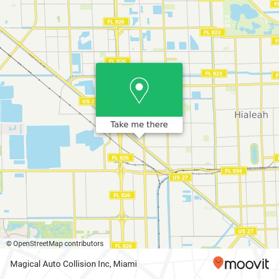 Magical Auto Collision Inc map