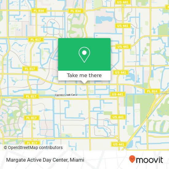 Mapa de Margate Active Day Center