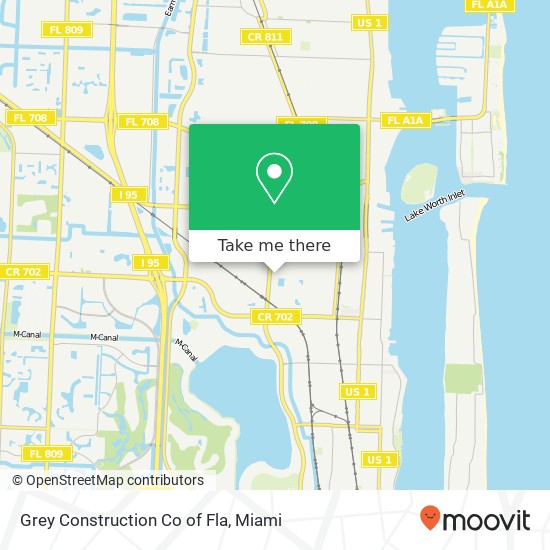 Grey Construction Co of Fla map