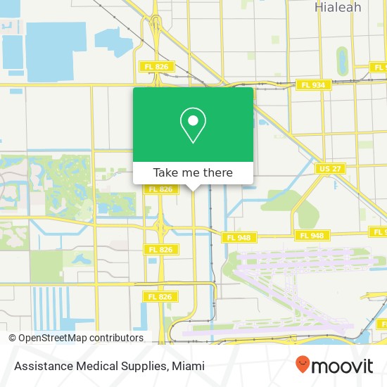 Assistance Medical Supplies map