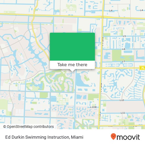 Ed Durkin Swimming Instruction map