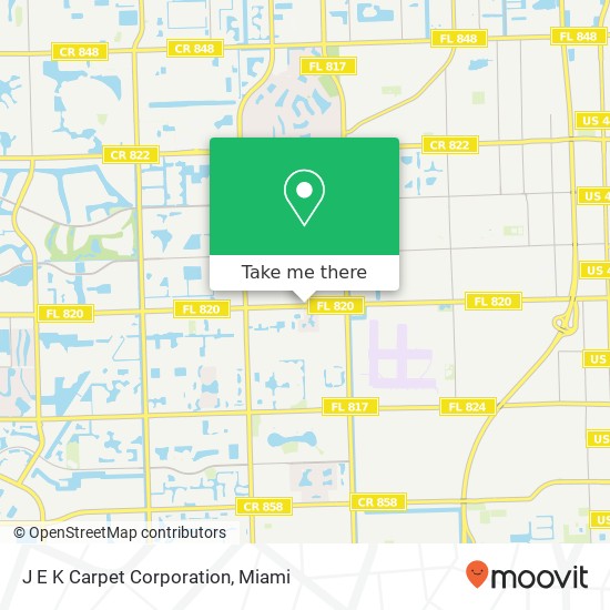 J E K Carpet Corporation map