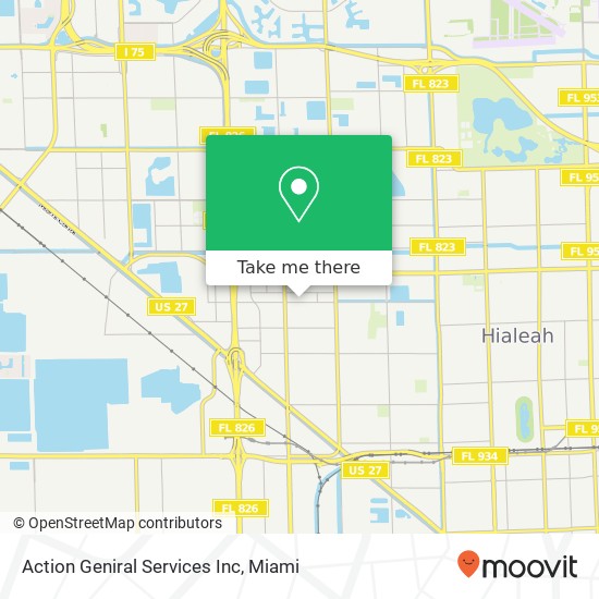 Action Geniral Services Inc map