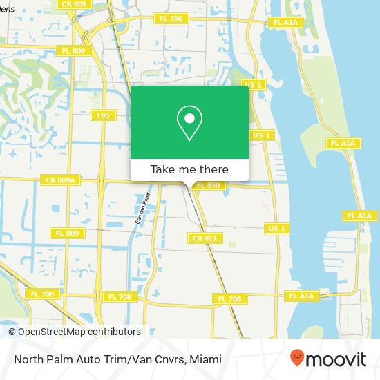 North Palm Auto Trim/Van Cnvrs map