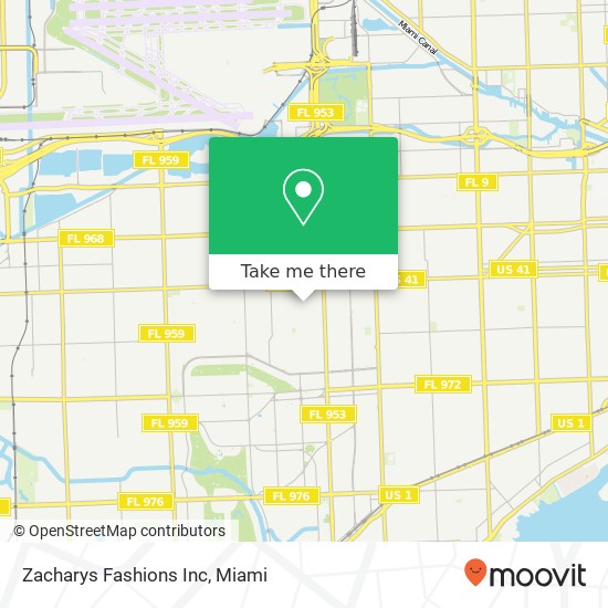 Zacharys Fashions Inc map