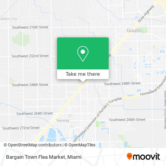 Mapa de Bargain Town Flea Market