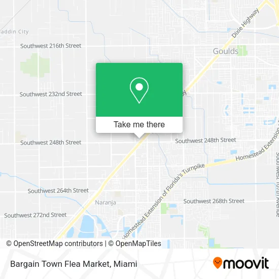 Bargain Town Flea Market map