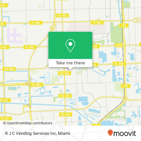 R J C Vending Services Inc map