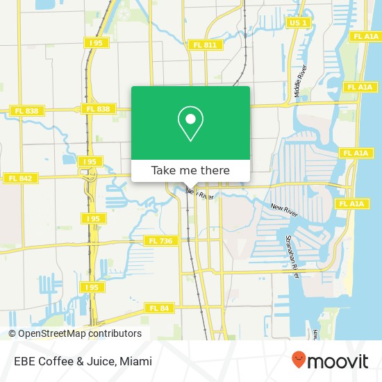 EBE Coffee & Juice map