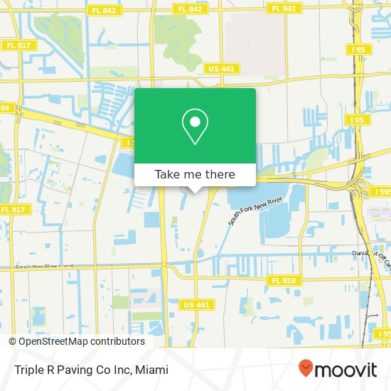 Triple R Paving Co Inc map
