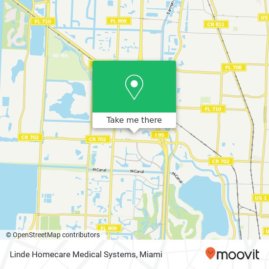 Linde Homecare Medical Systems map