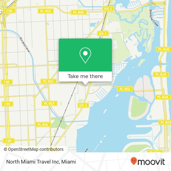 Mapa de North Miami Travel Inc