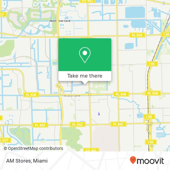 Mapa de AM Stores