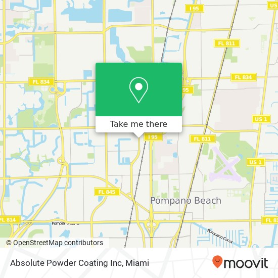Mapa de Absolute Powder Coating Inc