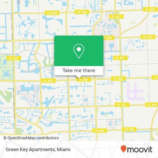 Mapa de Green Key Apartments