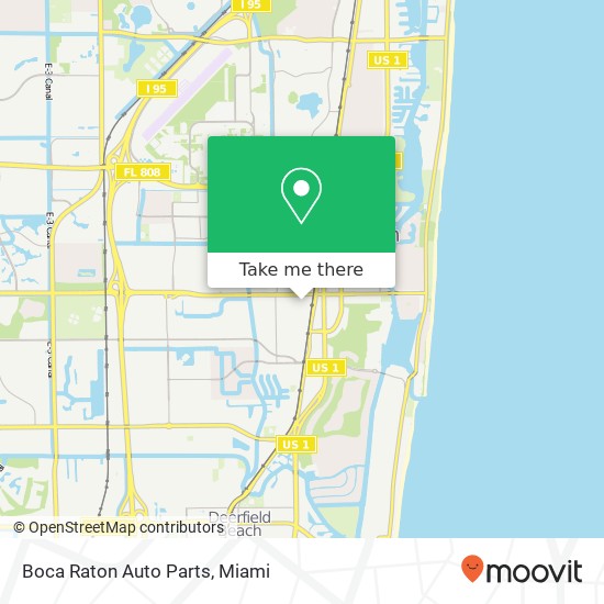 Mapa de Boca Raton Auto Parts