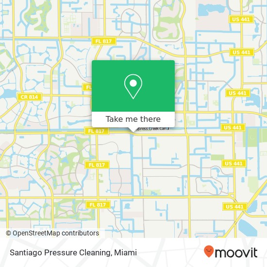 Santiago Pressure Cleaning map