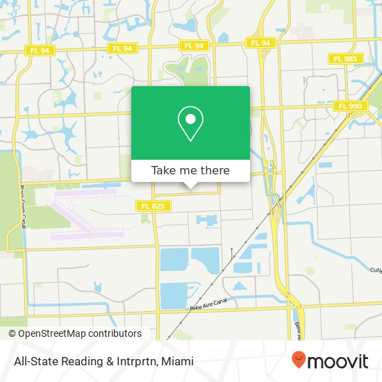 All-State Reading & Intrprtn map