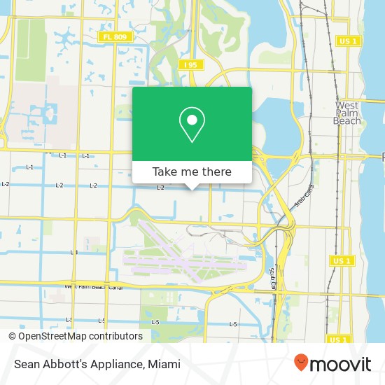 Mapa de Sean Abbott's Appliance