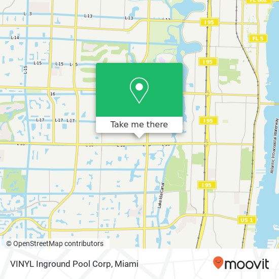 VINYL Inground Pool Corp map