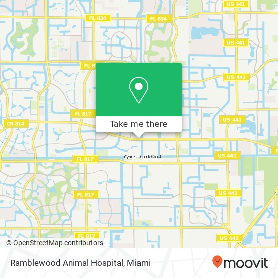 Ramblewood Animal Hospital map