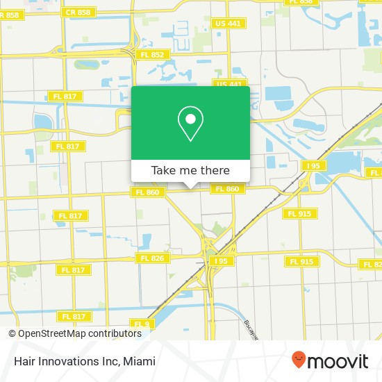 Mapa de Hair Innovations Inc