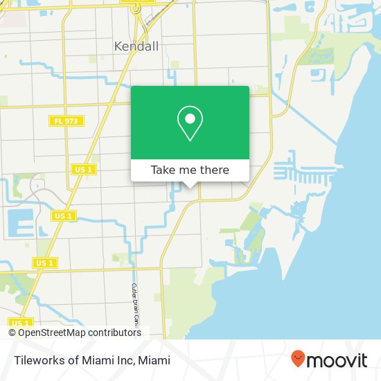 Mapa de Tileworks of Miami Inc