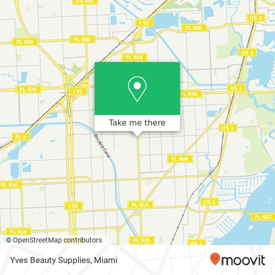 Yves Beauty Supplies map