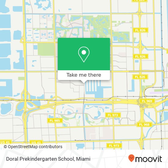 Mapa de Doral Prekindergarten School