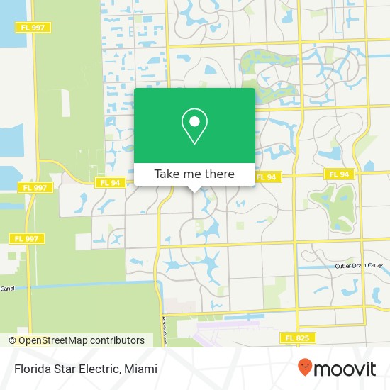 Florida Star Electric map