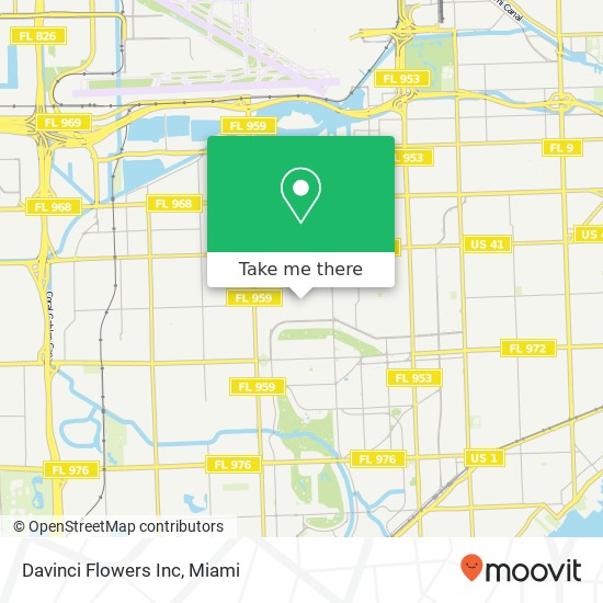 Davinci Flowers Inc map