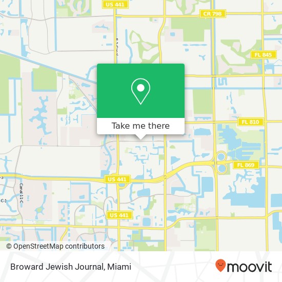 Broward Jewish Journal map