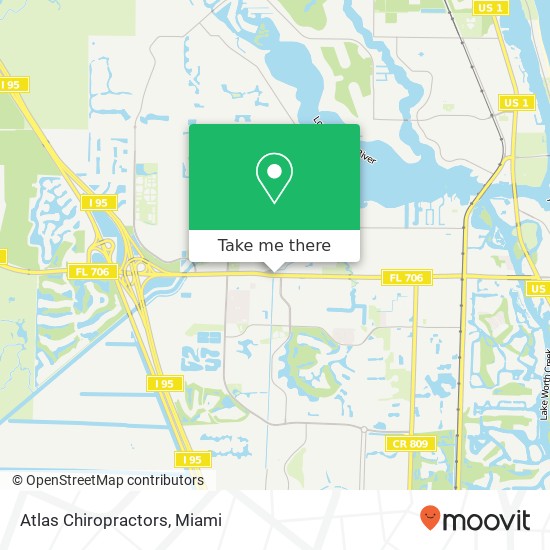 Atlas Chiropractors map