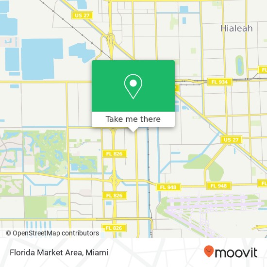 Mapa de Florida Market Area