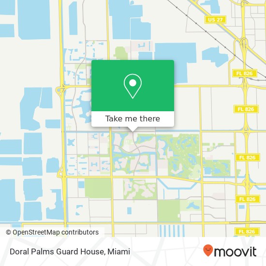 Mapa de Doral Palms Guard House