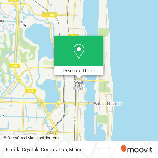 Mapa de Florida Crystals Corporation