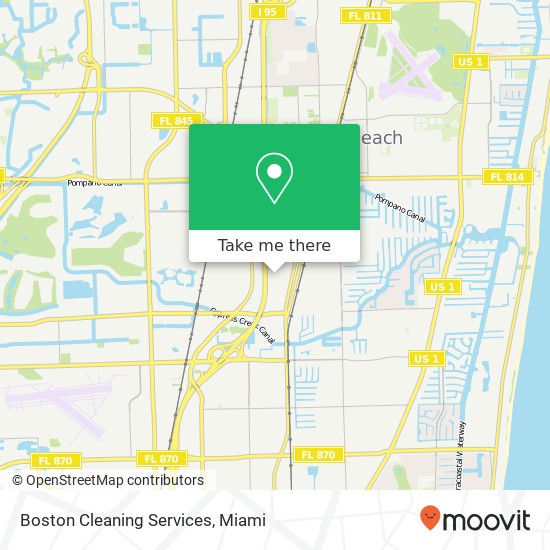 Boston Cleaning Services map