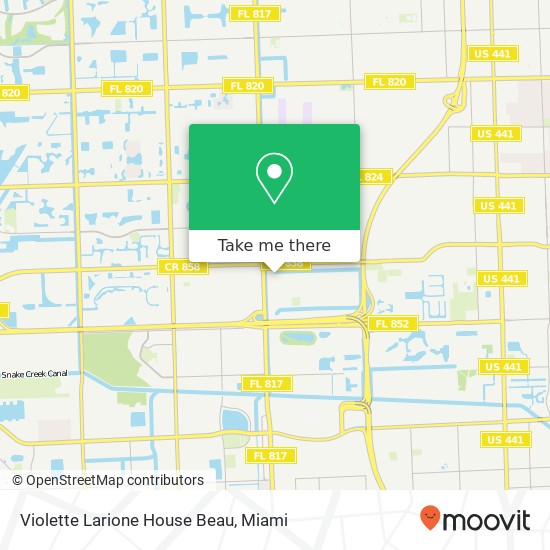 Violette Larione House Beau map