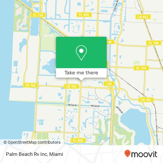 Mapa de Palm Beach Rv Inc