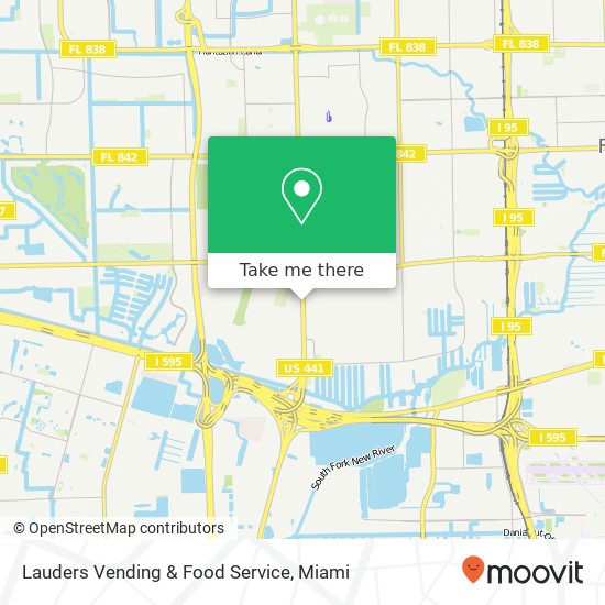 Mapa de Lauders Vending & Food Service