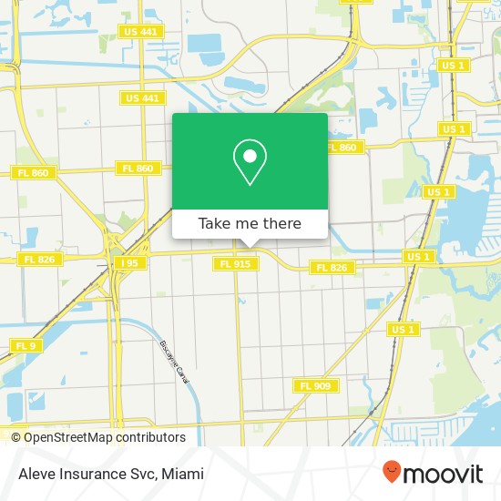 Mapa de Aleve Insurance Svc