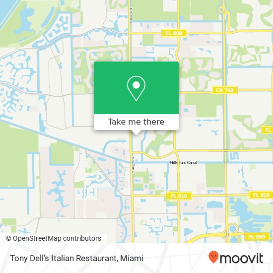 Mapa de Tony Dell's Italian Restaurant