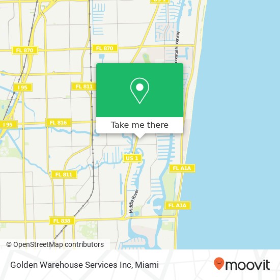 Golden Warehouse Services Inc map