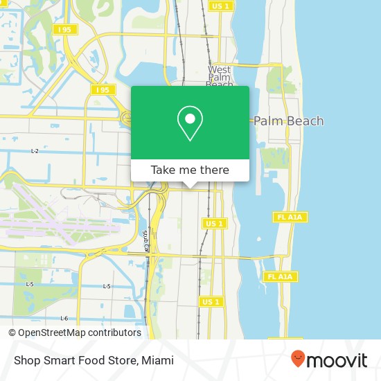 Mapa de Shop Smart Food Store