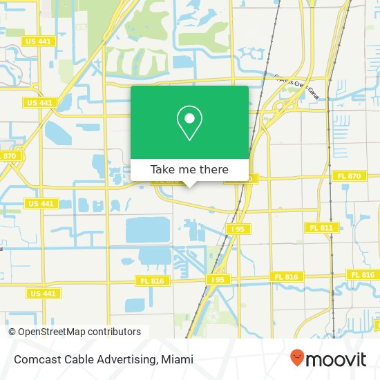 Comcast Cable Advertising map