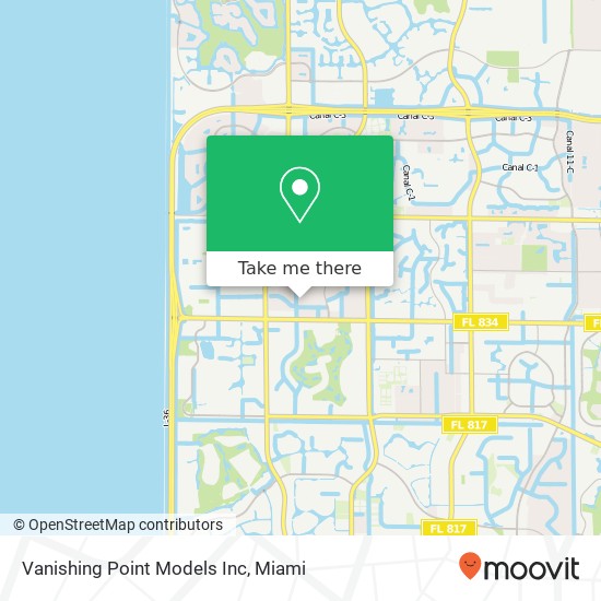 Mapa de Vanishing Point Models Inc