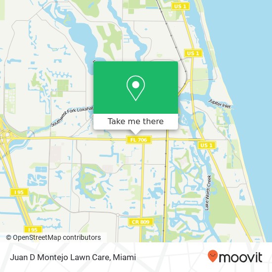 Mapa de Juan D Montejo Lawn Care