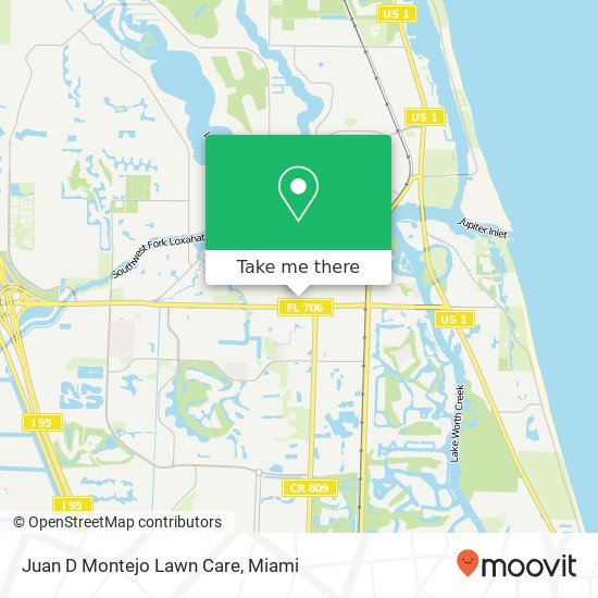 Juan D Montejo Lawn Care map