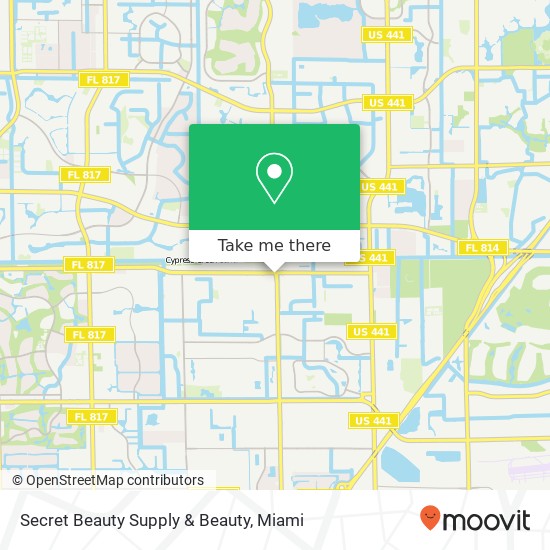 Secret Beauty Supply & Beauty map