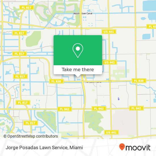 Jorge Posadas Lawn Service map